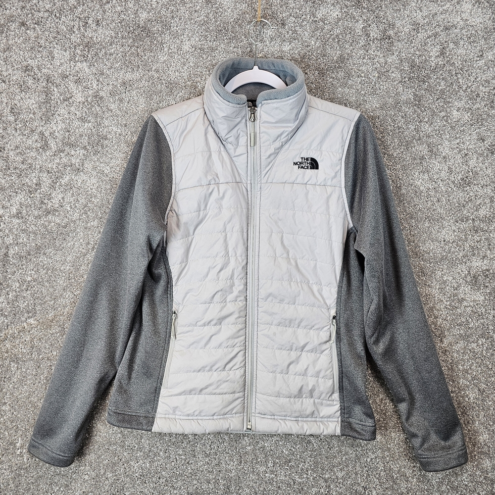 The Northface Fleece Jacket Womens Lg Gray Outdoors Hiking Camping Gorpcore